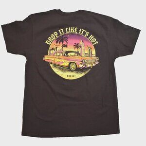 Box Set Mens Drop It Like It's Hot Brown Lowrider Skeletons Shirt New